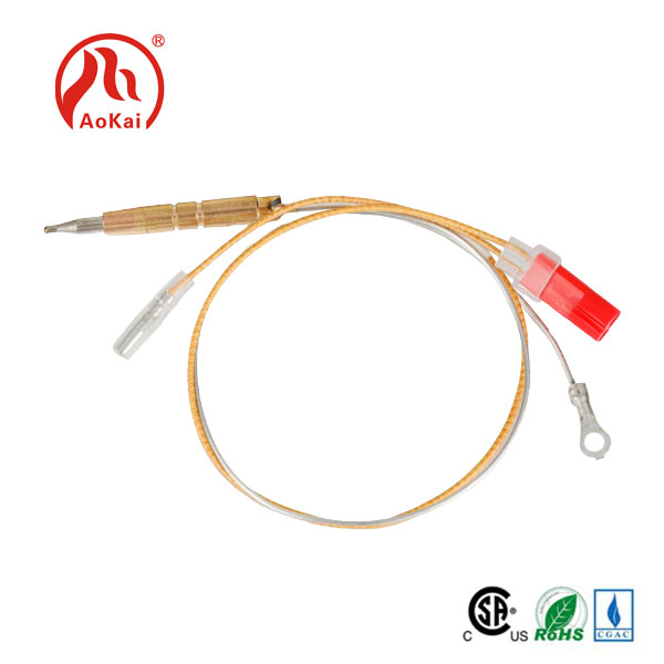 ဓာတ်ငွေ့မီးဖိုအတွက် Brass Wire Thermocouple Flame Sensor